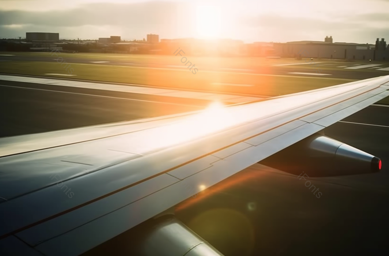 飞机外的机翼阳光起飞公共交通商用机旅行摄影图实拍,高清,摄影图,摄影图片,图片大全,摄影图免费下载